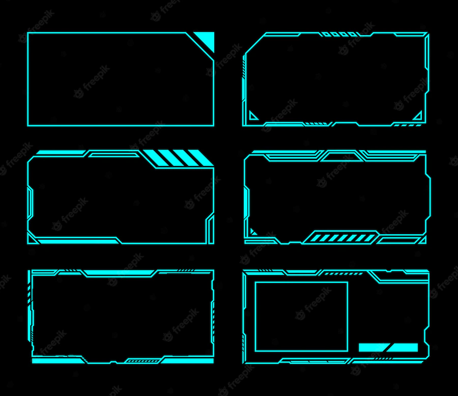 cyan cyberpunk cards
